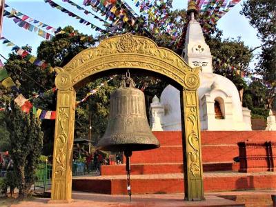 Big Bell in Swyombhunath Stupa
