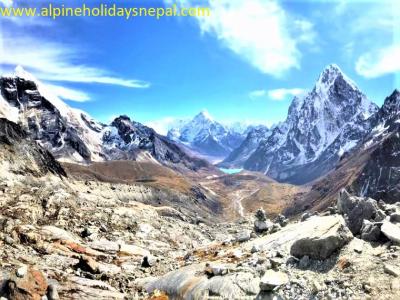 View from Chola Pass