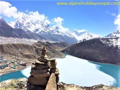 Gokyo Lake from Renjola Pass