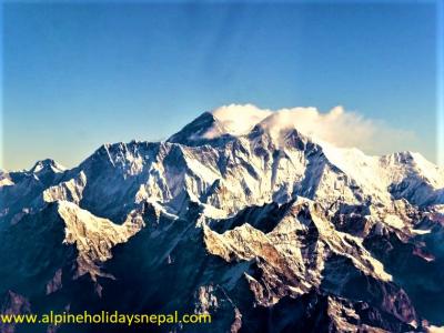 Mt. Everest during Mountain flight 