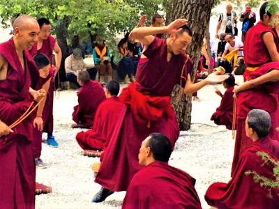 Monk Debate in Sera Monastery