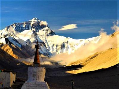 Mt. Everest from Rongbuk Monastery 
Photo by: United Nations for Tibet - INDIA