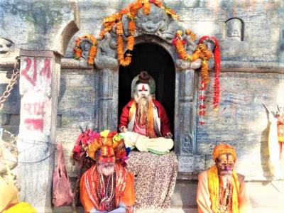 Babas in Pashupatinath Temple