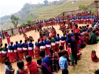 Putala Dance during Nepali New Year in Ramaroshan area