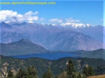Rara Lake and Mountains from Chuchemara Hill