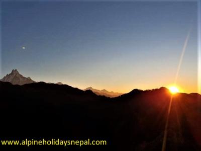 View from Poon Hill during Sunrise
